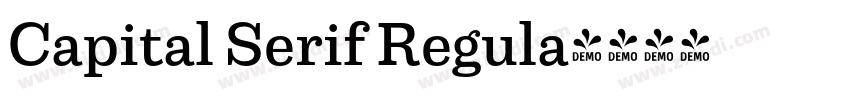 Capital Serif Regula字体转换